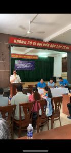 ảnh: ông Nguyễn Đình Kiên phát biểu tại buổi làm việc